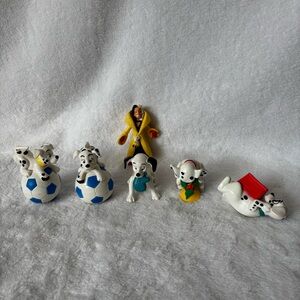 McDonald’s Lot Of 6 Disney 101 Dalmatians Happy Meal Figures Toys Cruella